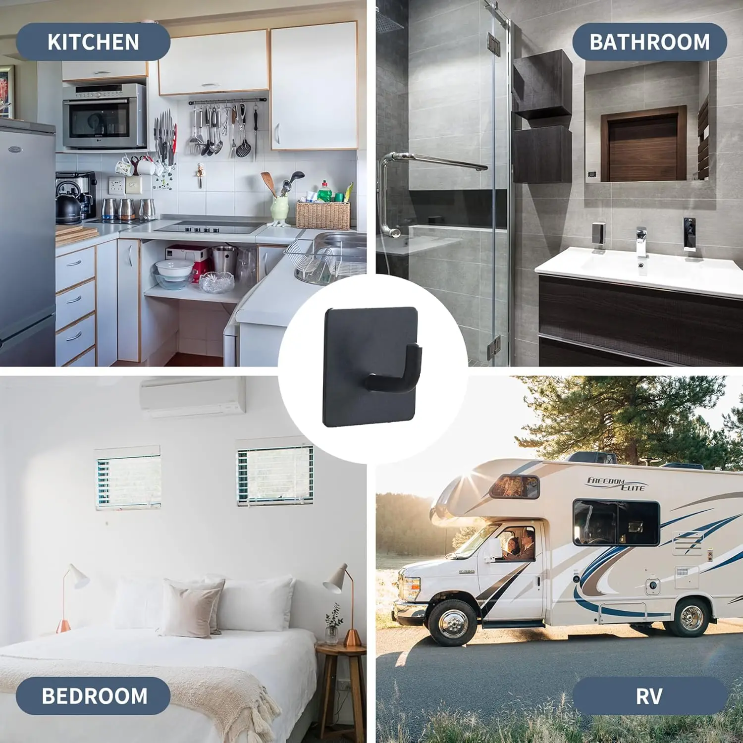 Самоклеящиеся настенные крючки из нержавеющей стали SUS304 вешалка сверхпрочный