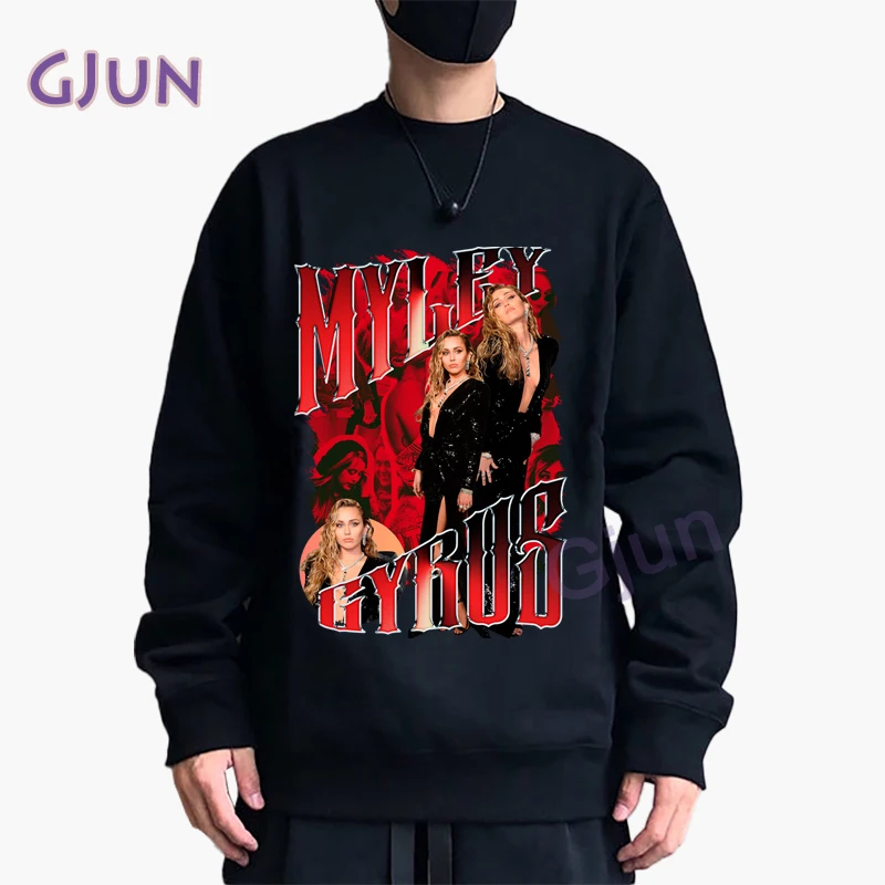 

Myley Cyrus Printed Mens Hoody Crewneck Clothing Fashion Cotton Sweatshirt Fashion Cotton Crewneck Hoodie Male