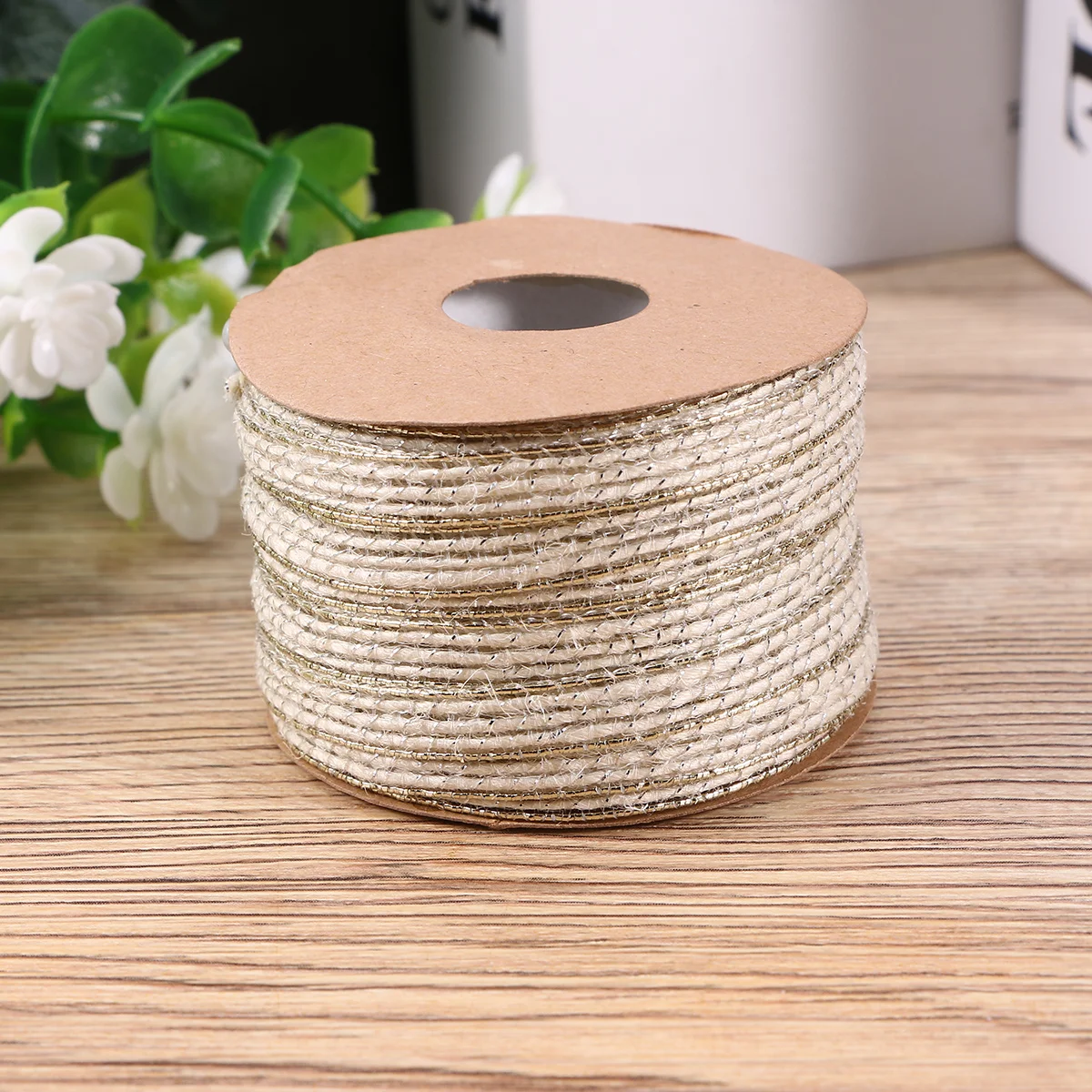 

Jute Rope Burlap Twine String Braided Ribbon Cord Webbing Braid Hessian Natural Thread Macrame Crafts Ribbons Line Twines Lines