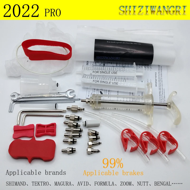 2022 Bicycle Hydraulic Disc Brake Oil Bleed Kit Tools For,SRAM, SHIMANO,MAGURA,Avid,Series MTB Road Bike Brake Repair Tool