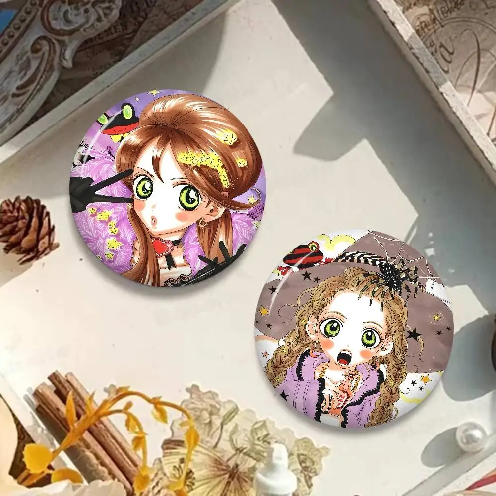 Фото Аниме-значок Sugar Sugar Rune 58 мм, милая аниме-фигурка, значок-иконка, брошь ручной работы из жести для рюкзака, одежды, украшение на грудь, подарки №5