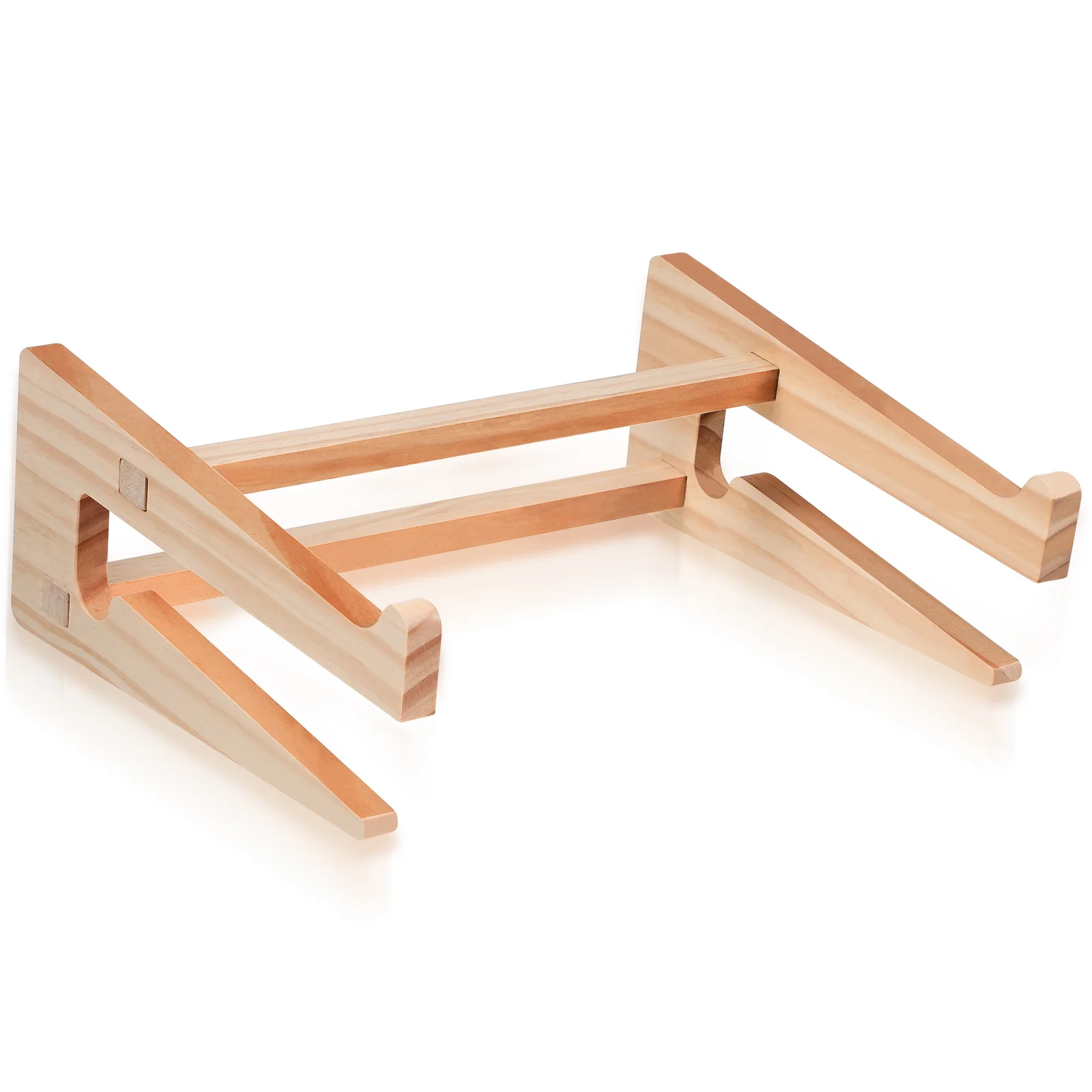

Laptop Stand Holder Wooden Table Storage Tablet Bed Riser Desk Mount Computer Notebook Rack Adjustable Support Desktop
