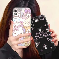 cute hello kitty kromi phone case for xiaomi redmi 7 8 9 9a 9c 9t note 9 9t 9s 10 10 pro 10s black funda carcasa silicone cover