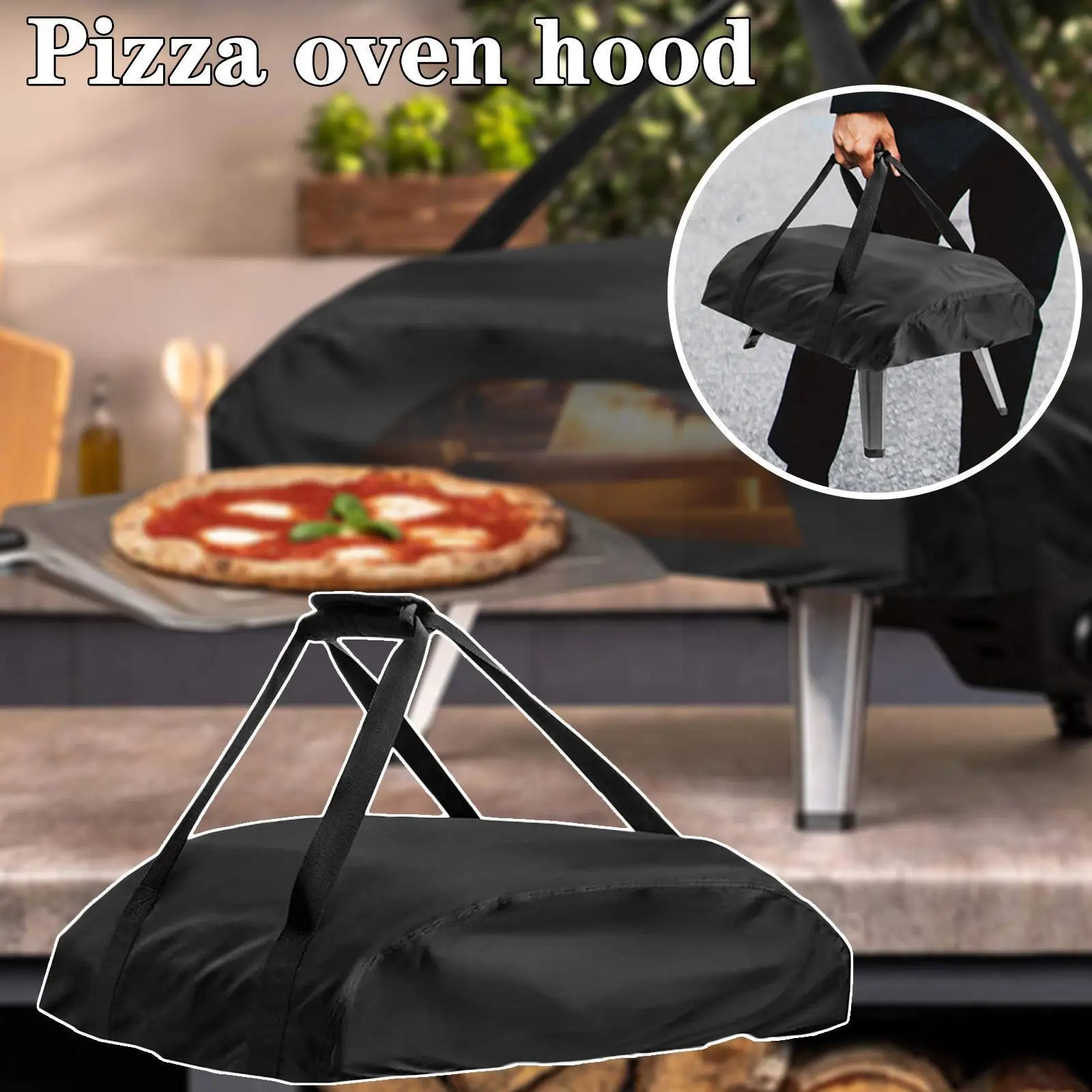 

Izza Oven Carry Cover With Oxford Cloth Waterproof Camping Pizza Cover With Storage Bag For Outdoor Courtyard Tear-resistan O2f7