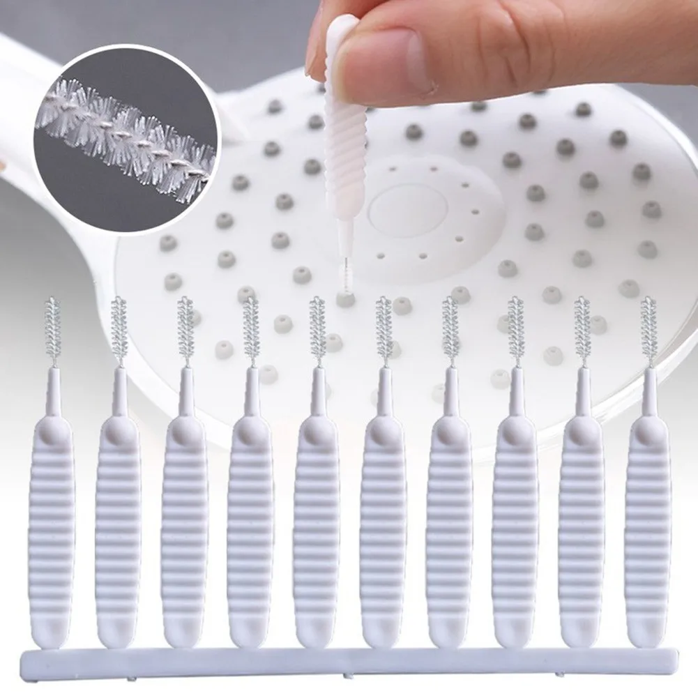 

Holes Gap Cleaning Brush Hole Home Shower Tool 10PCS Anti-Clogging Bathroom Bristles Brush Cleaning Gap Brand New