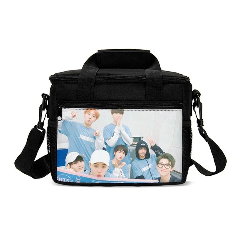 Корейская группа Kpop для мальчиков BTSs Портативная сумка обеда детская школьная