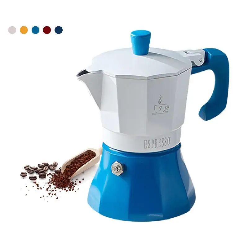 

150/300ML Aluminum Coffee Moka Pot Espresso Percolator Stove Coffee Maker Pot Classic Octagonal Shape Home Outdoor Cafe Tool