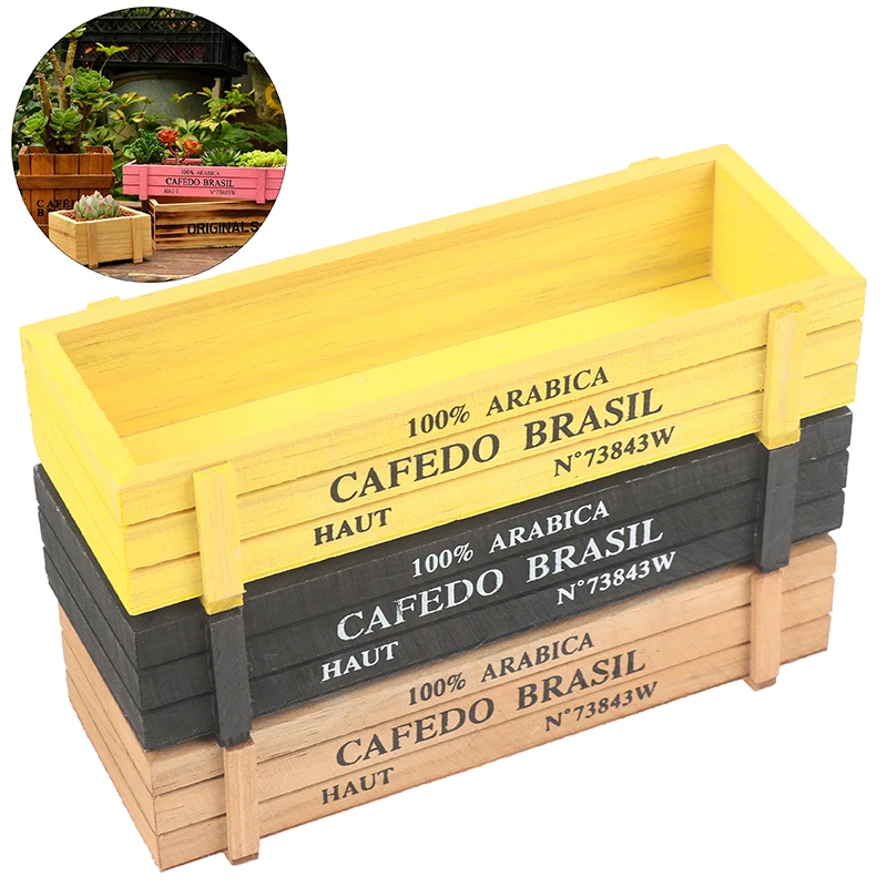 Деревянный горшок садовый для растений цветочный декоративный MicroLandscape | Дом и