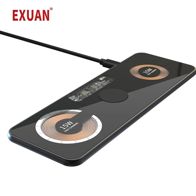 

EXUAN 3in1 Magnetic Wireless Charger for iPhone 12 Pro Max/13 Apple Watch/ Airpods Fast Charging Dock Holder