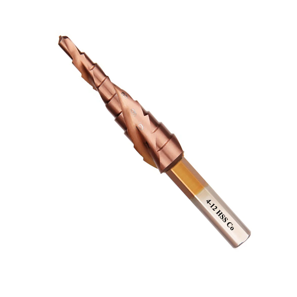 

Cobalt HSS Step Drill Bit HSS High-Speed Steel Cone Triangle Shank Metal Drill Bits Set Hole For Stainles Rotary Drilling Tool
