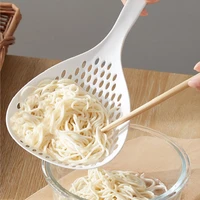 large strainer scoop colander slotted pasta spoon plastic skimmer spoon with handle food drain shovel for kitchen accessories