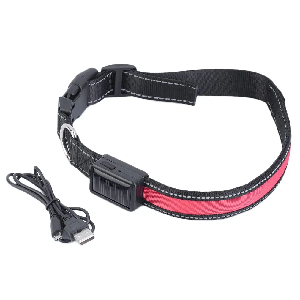 

4 цвета, светодиодный нейлоновый ошейник для собак, светодиодный чная безопасность, светодиодсветильник ка, ярсветильник светящийся ошейни...