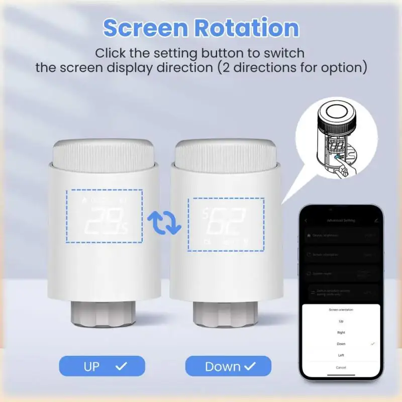 Tuya ZigBee Smart TRV Valve Thermostat Radiator Actuator Programmable Temperature Controller Work With Alexa Google Home