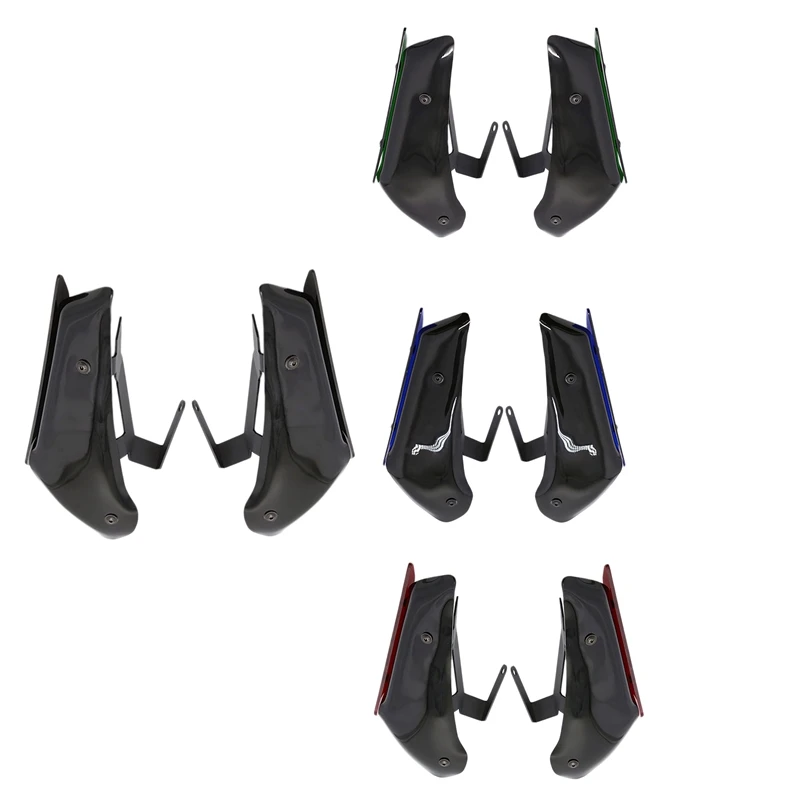 

Motorcycle Fairing Front Aerodynamic Winglets Windshield Fairing Wing for Kawasaki Ninja 400 2019-2021