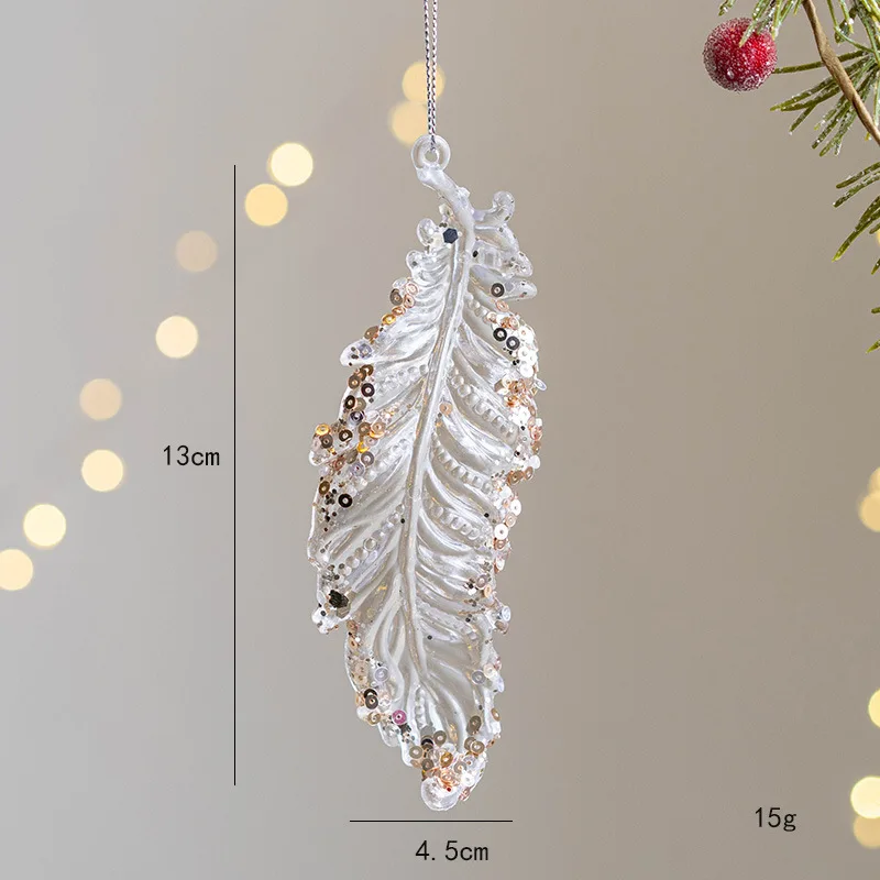 

Прозрачная акриловая подвеска-снежинка с оленем GJ171