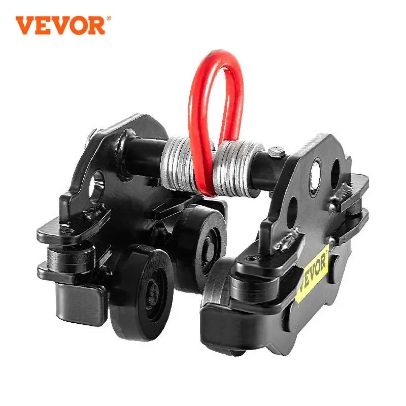 

VEVOR 550 - 4400 LBS Plain Trolley Push Beam Monorail Trolley Adjustable Lifting Chain Hoist Winch Crane Lifting Sling for Goods