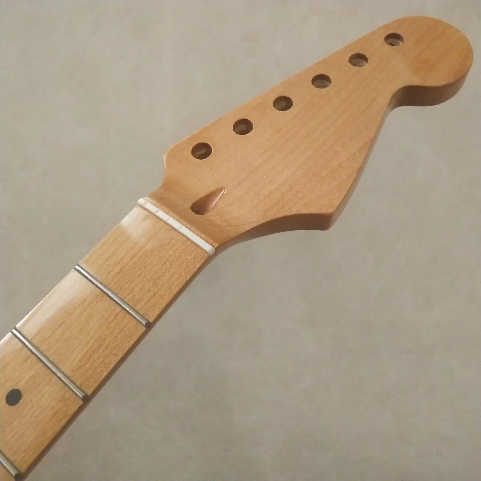 Roasted Maple Guitar Neck 22 Fret 25.5 Inch Fingerboard Dot Inlay