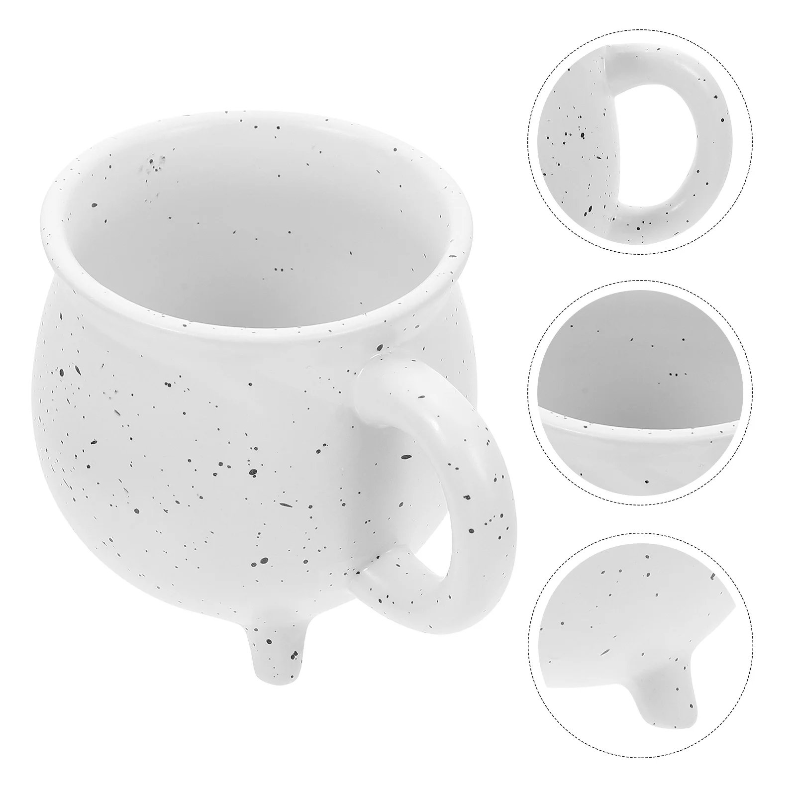 

Tripod Boiler Cup Milk Ceramic Mug Cake Decor Drinking Water Ceramics Coffee Mugs Decorating
