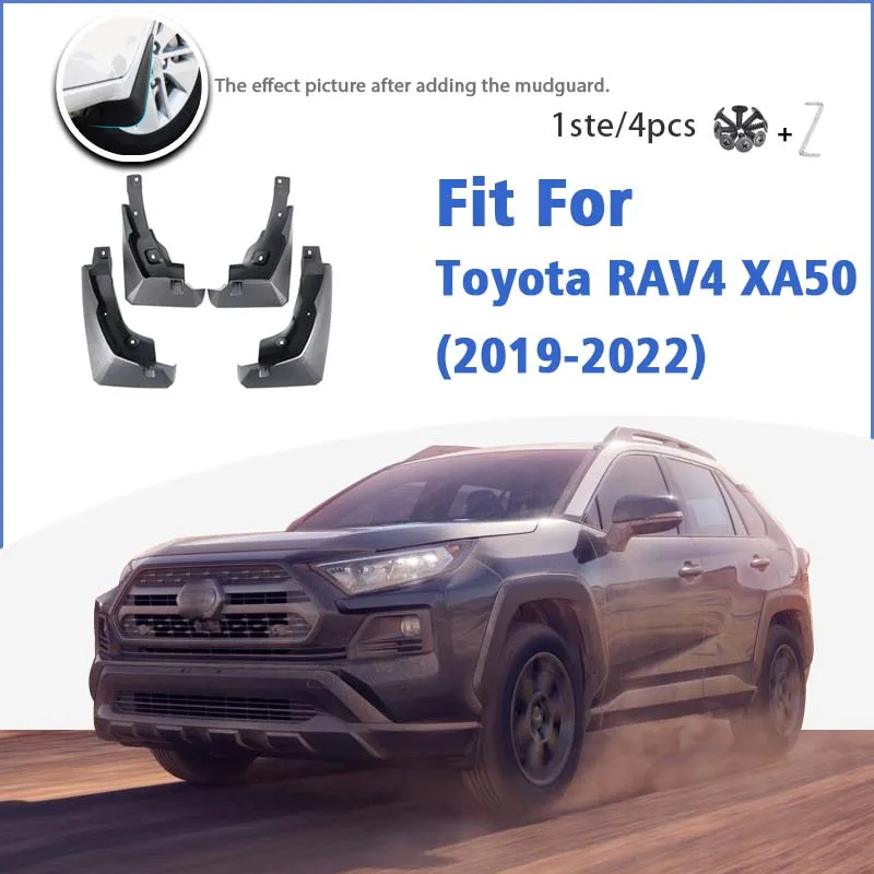 

Брызговики для Toyota RAV4 XA50 XA 50, автомобильные аксессуары, передняя и задняя щитки грязи, накладка, защита от брызг, Стайлинг 2019 2020 2021 2022