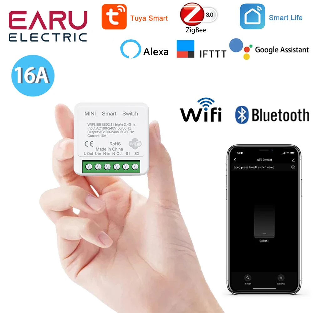 EARUELETRIC WiFi ZigBee умный выключатель