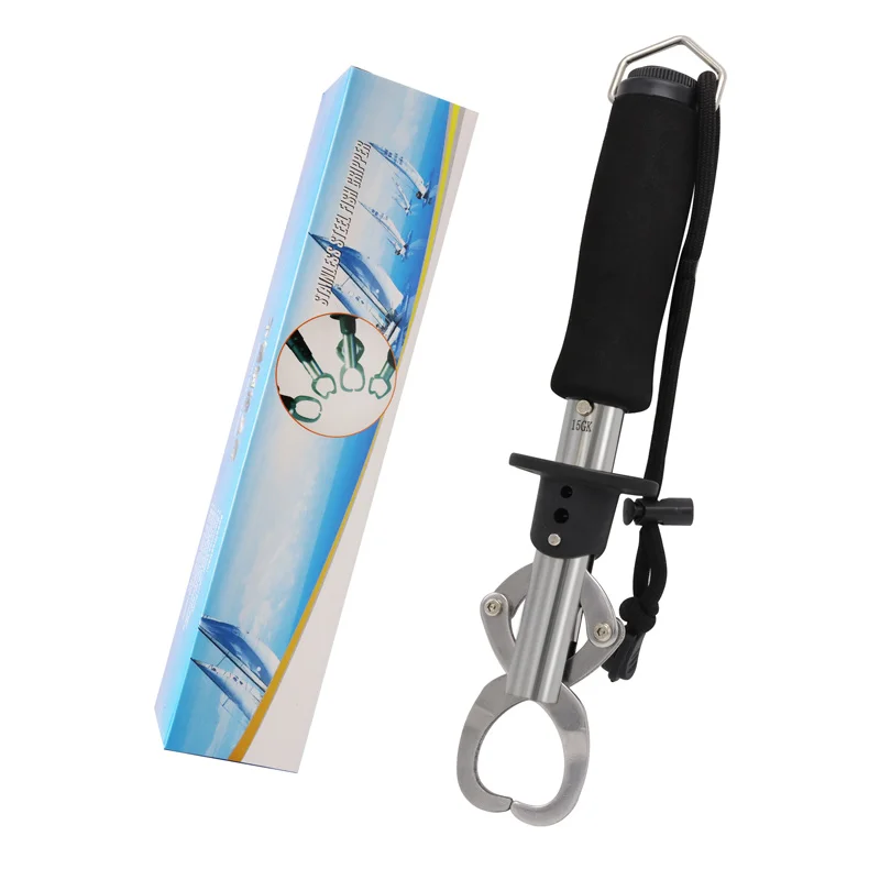 

40KG Pulling Force With Weighing Fish Control Device 304 Stainless Steel Non-slip Handle Clamp Rock Lure Tools Accessories