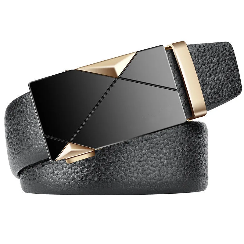 

2021 High Quality belt cummerbunds Male Men Belt Automatic Genuine Leather Luxury Black Belt Men's Belts Automatic Buckle.