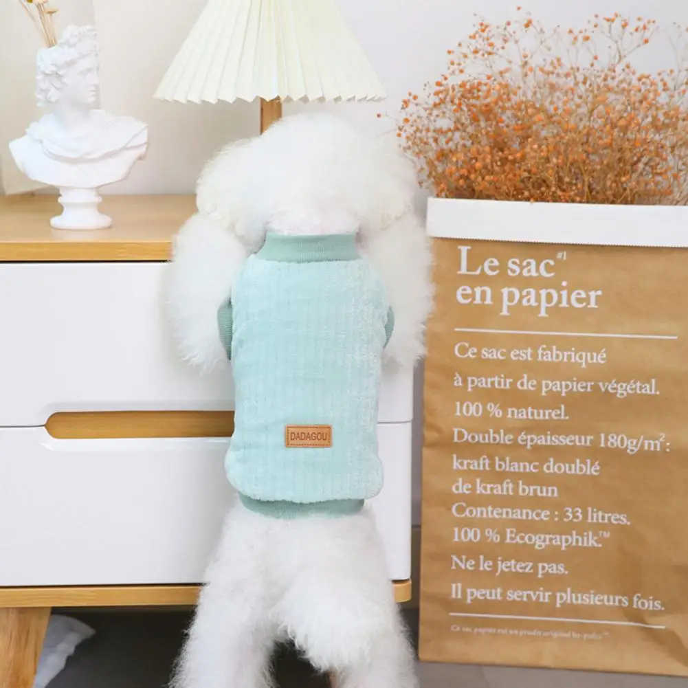 

Durable Pet Costume Soft Texture Pet Apparel Round Neck Warm Pet Dogs Sweater Clothes Cosplay