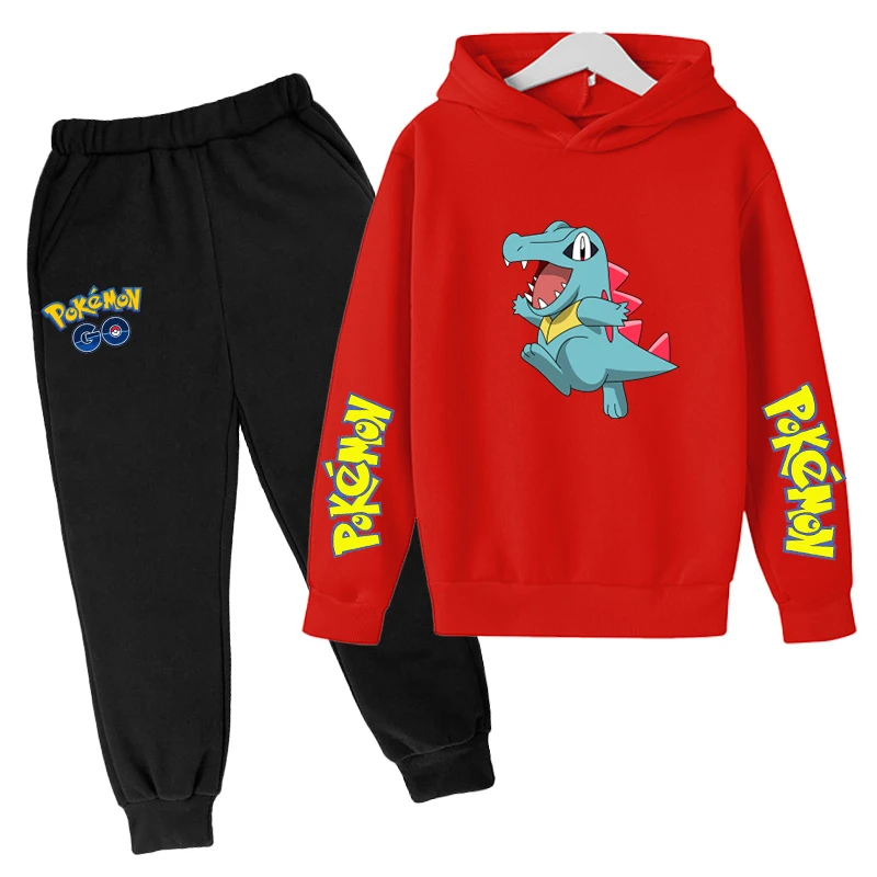 

Pikachu Kids Sweater Pants Blazer Casual Boys Girls Long Sleeve Pokemon - Cotton Hoodie Kids Pullover Sportswear