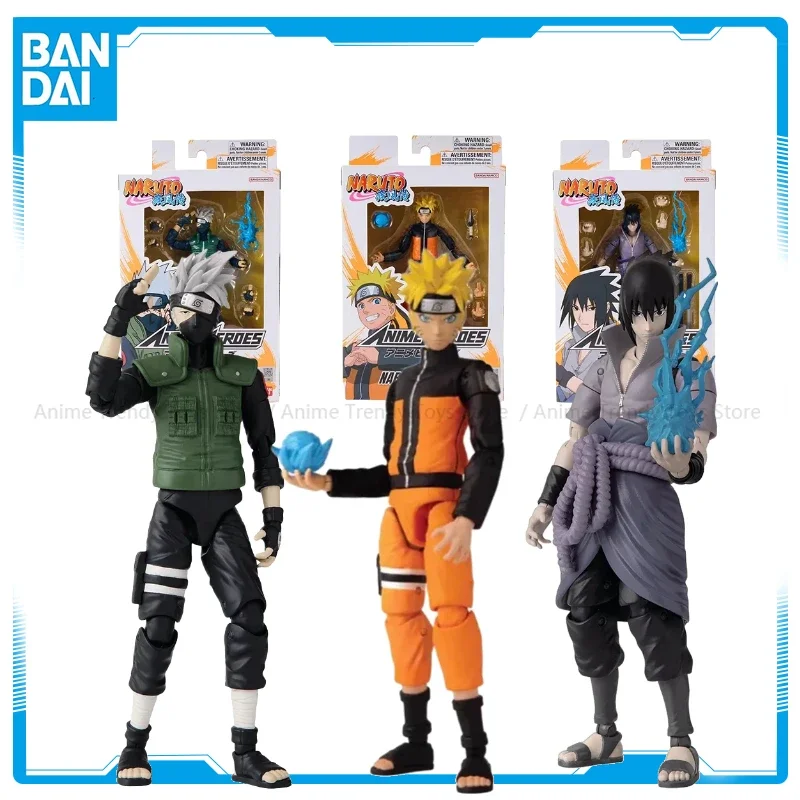 Фото В наличии BANDAI SHF Original Naruto: Shippūden Hatake Kakashi Uzumaki Uchiha Sasuke Anime Heroes Ninja Фигурки WY №1