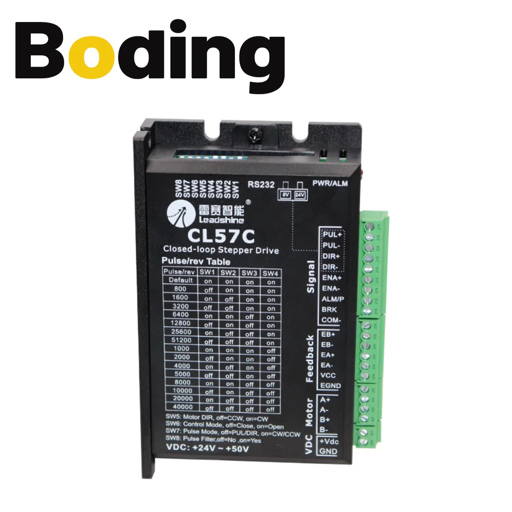 BODING Leadshine NEMA23 Шаговый двигатель 57CME06 0 6 Нм 57CME13 1 3 57CME23 2 57CME26 и драйвер шагового
