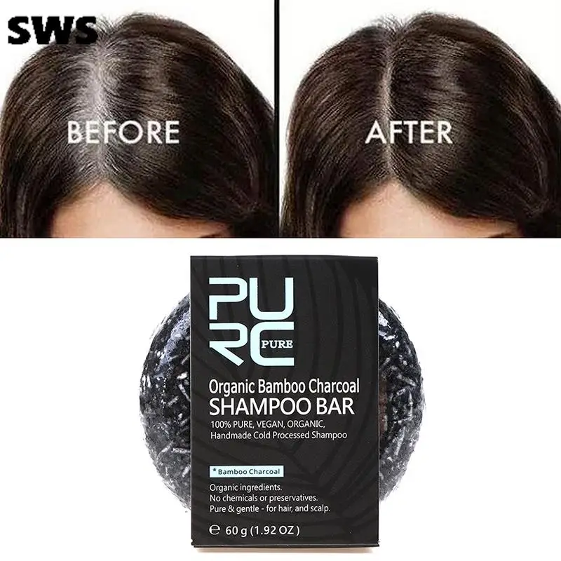 

Hair Color Dye Bamboo Charcoal Clean Detox Soap Bar Black Hair Shampoo