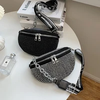 2022 new fashion rhinestone chest bag spring shoulder bag handbags women bags crossbody bag