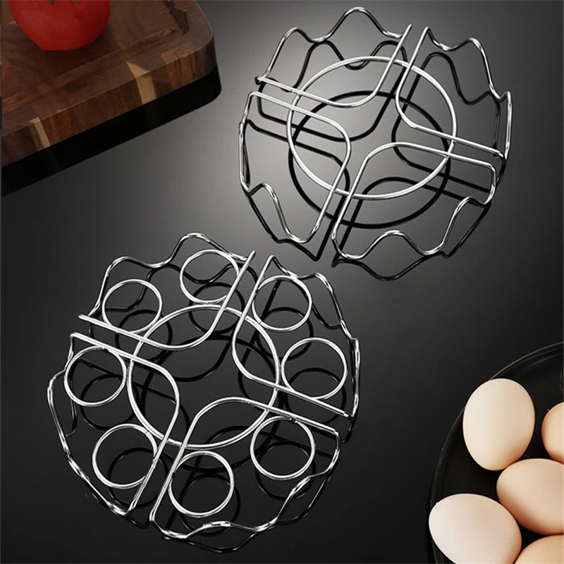 

1Pc Stainless Steel Steamer Egg Rack Multifunction Pot Steaming Grid Tray for Dumplings Grill Stand Kitchen Cooking Accessories