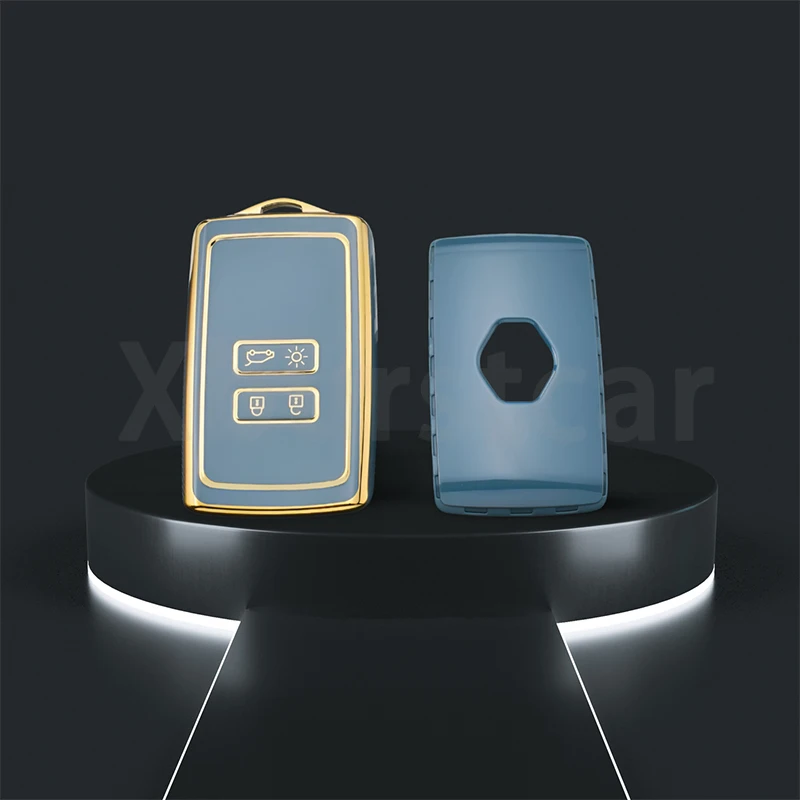 

Для Renault Koleos Kadjar Captur Talisman Espace Clio Megane Zoe Scenic 4, Arkana Dacia Sandero, чехол из ТПУ для дистанционного ключа автомобиля