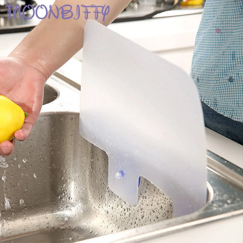 

Anti Splash Water Baffle Board Water Guard Splatter Sucker Screen Kitchen Sink Tool Fruit Vegetable Washing Anti-water Board