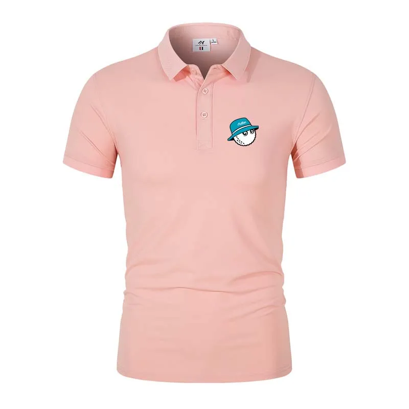 Golf Shirts for Men Summer Golf Men's T-Shirt Breathable Quick-Drying Sports High-Quality Loose Elastic POLO Shirt Short-Sleeve