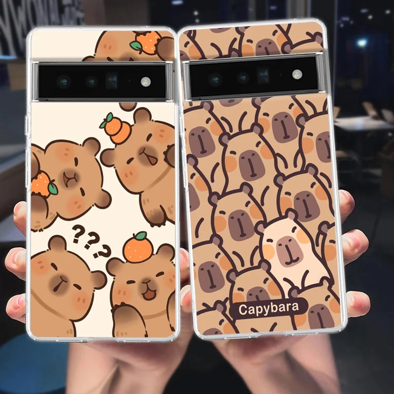 Мультяшный чехол для телефона задняя крышка Google Pixel 8 7 6 5 4 4XL противоударный