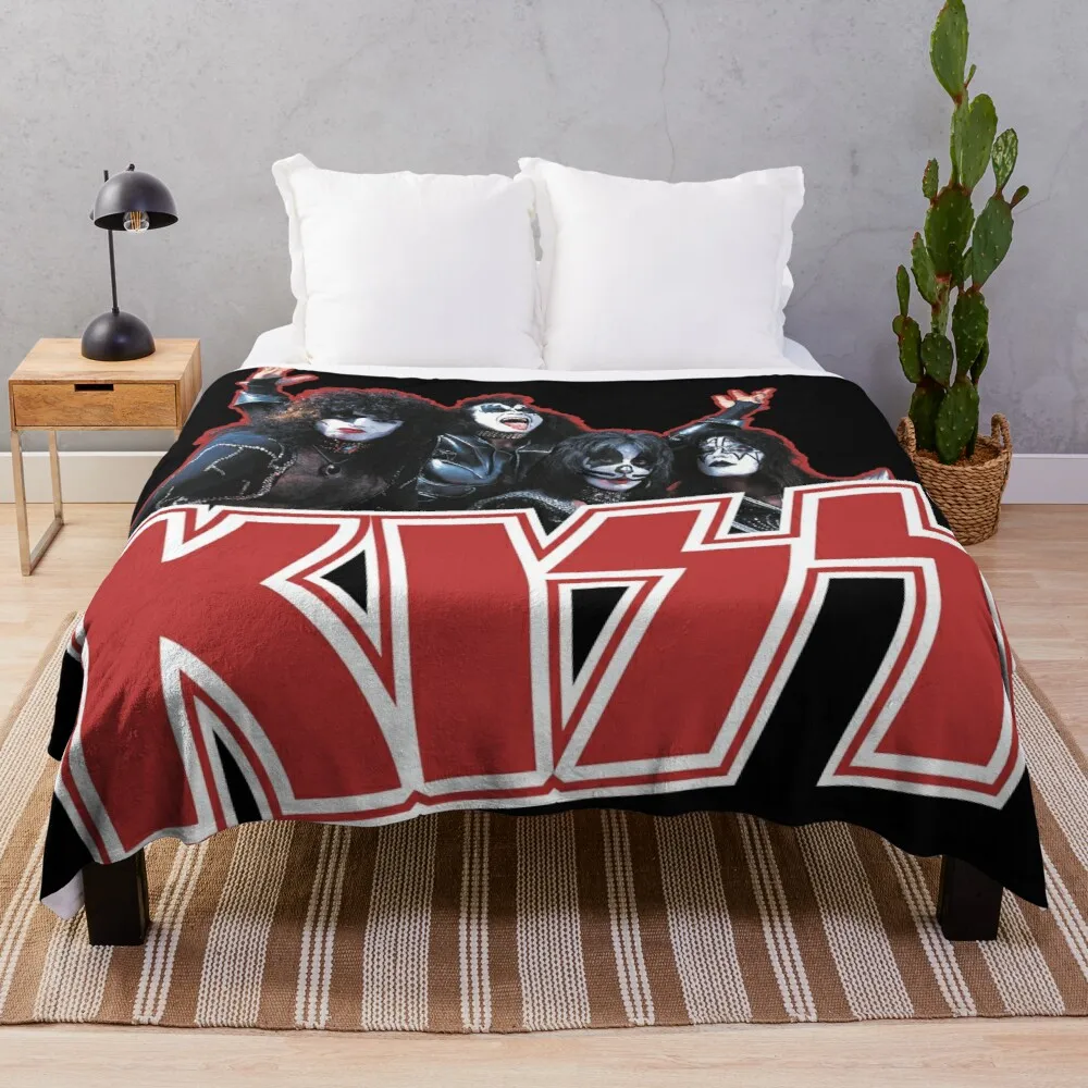 

KISS Demon, Starchild, Spaceman and Catman Throw Blanket blanket luxury decorative blanket hairy blankets