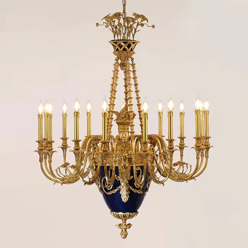 Роскошная золотая латунная люстра керамическая декоративная morano освещение