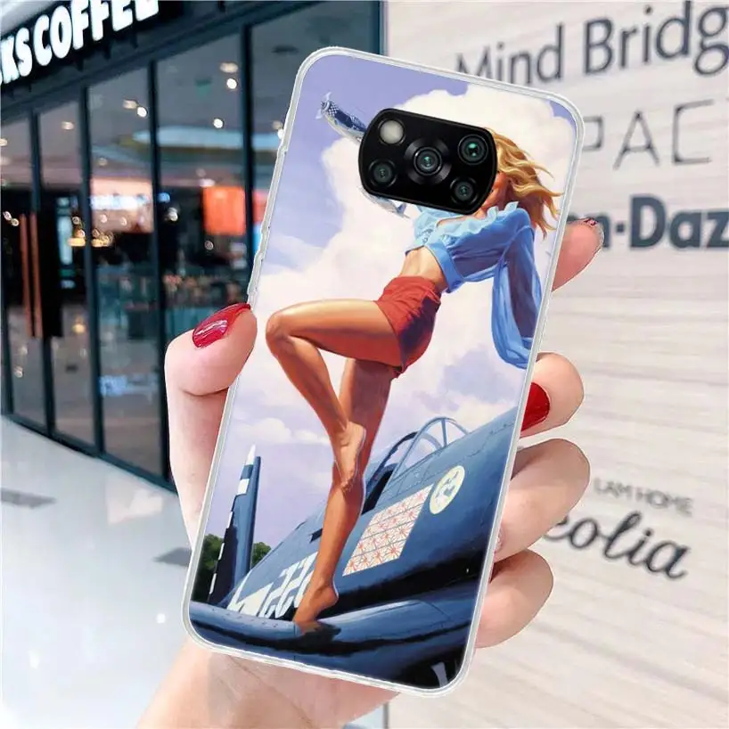 Сексуальный женский Мягкий чехол для телефона девушек Xiaomi Poco X6 X5 X4 Gt X3 Nfc F6 F5 Pro M5s M5