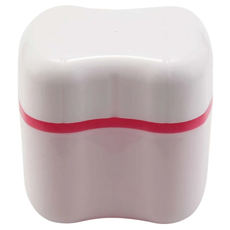 

Denture Box With Specially Designed Holder For Rinse Basket, Great For Care, Easy To Open, Store And Retrieve