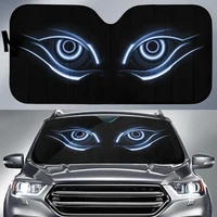 3d eyes funny print durable car accessories universal car windshield covers heat reflector car windshield sun shade