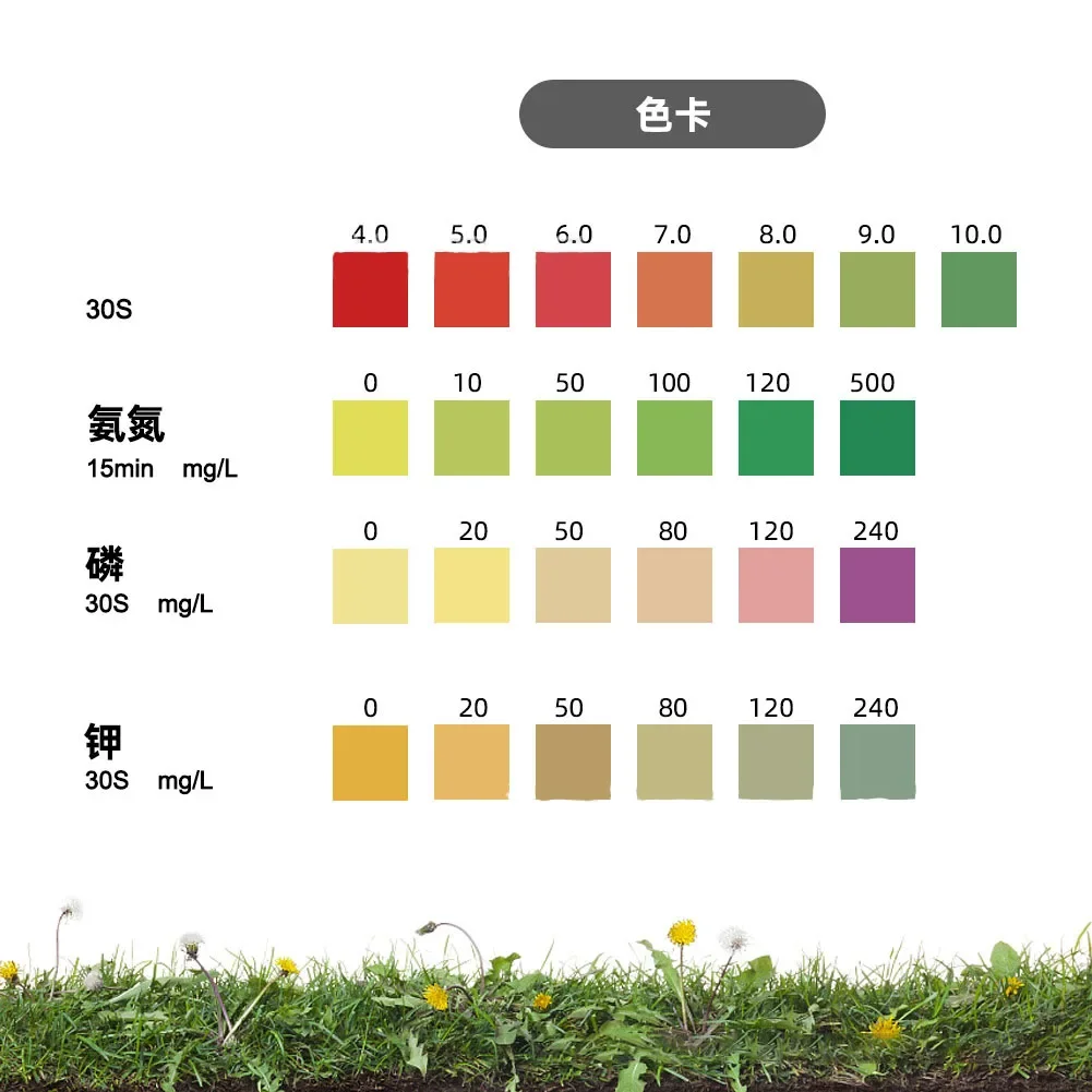 10 мл набор для тестирования почвы PH азот фосфор калия измерительный инструмент