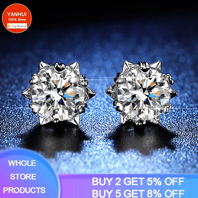 

Cute Female 8mm Round White Zirconia Earrings Elegant Tibetan Silver Weddiing Earrings Trendy Small Stud Earrings For Women