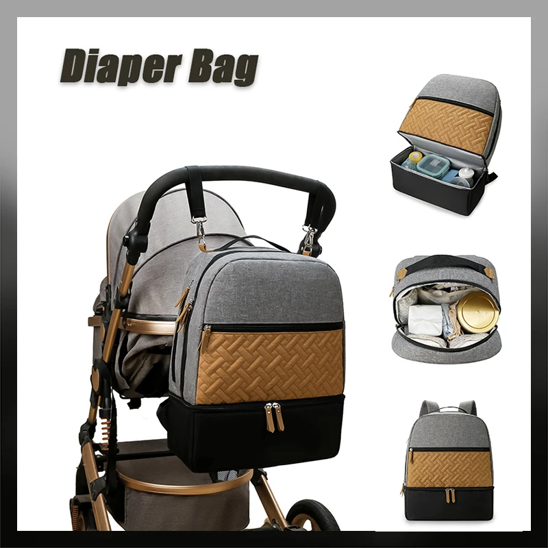 

Сумка для подгузников, сумки для коляски для подгузников, сумка для беременных, уличная обеденная сумка для новорожденных, детский рюкзак для дополнительной еды для мам, многофункциональная сумка