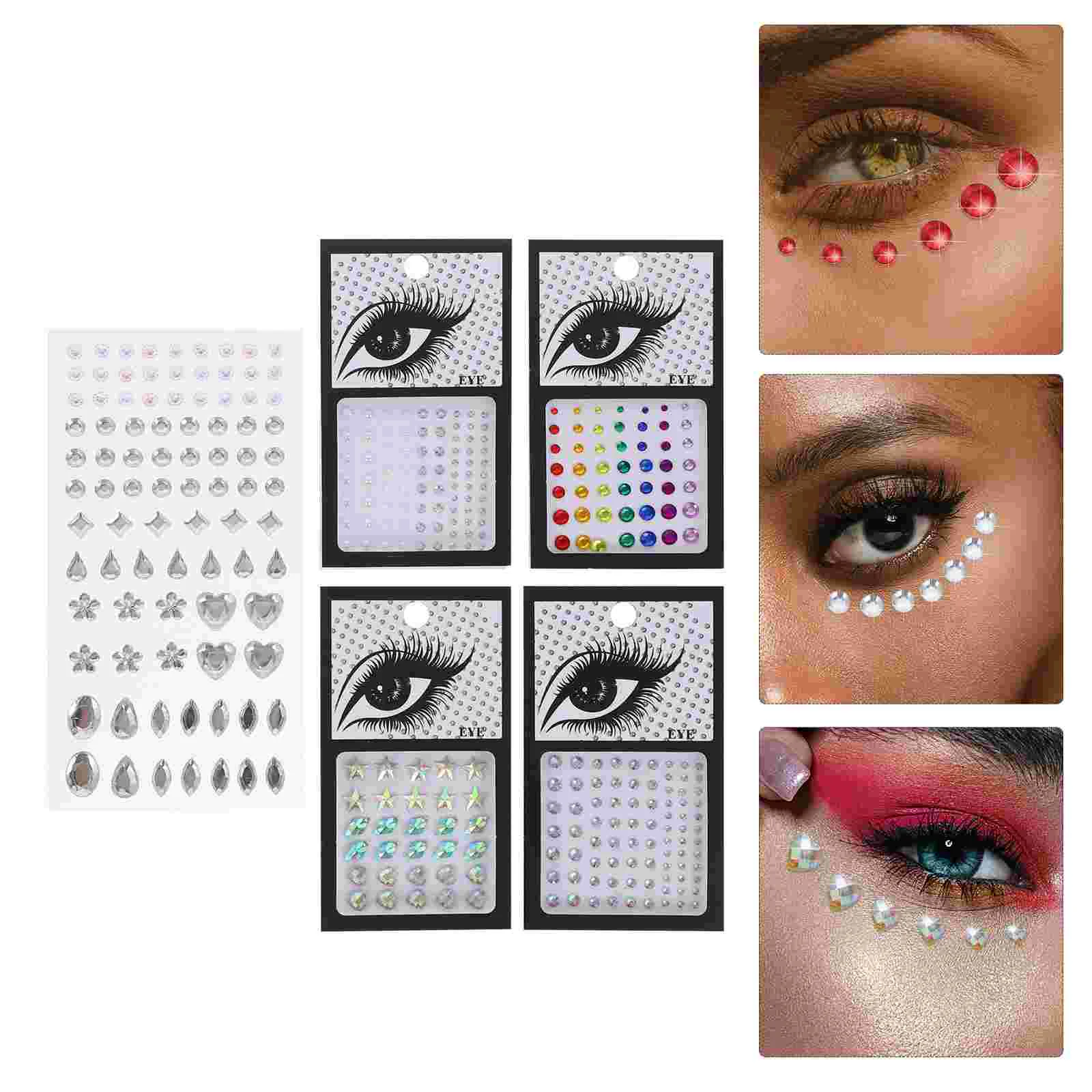 

Драгоценные камни для лица, украшения для глаз, наклейки для ногтевого дизайна, стразы, макияж, стразы, тело, Русалка, Кристальные глаза, блес...