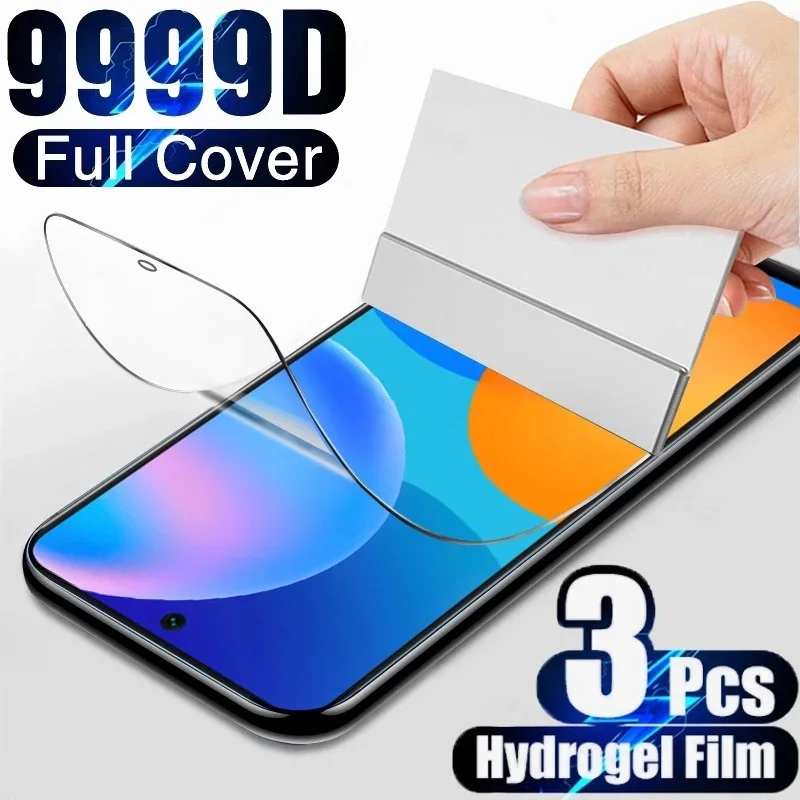 

3PCS Protective Film For Huawei P30 Lite P40 P20 Pro Honor X8 50 10X 20 30i 8A 8C 9S 9A 9X 9s 8C P Smart Z 2021 Screen Protector