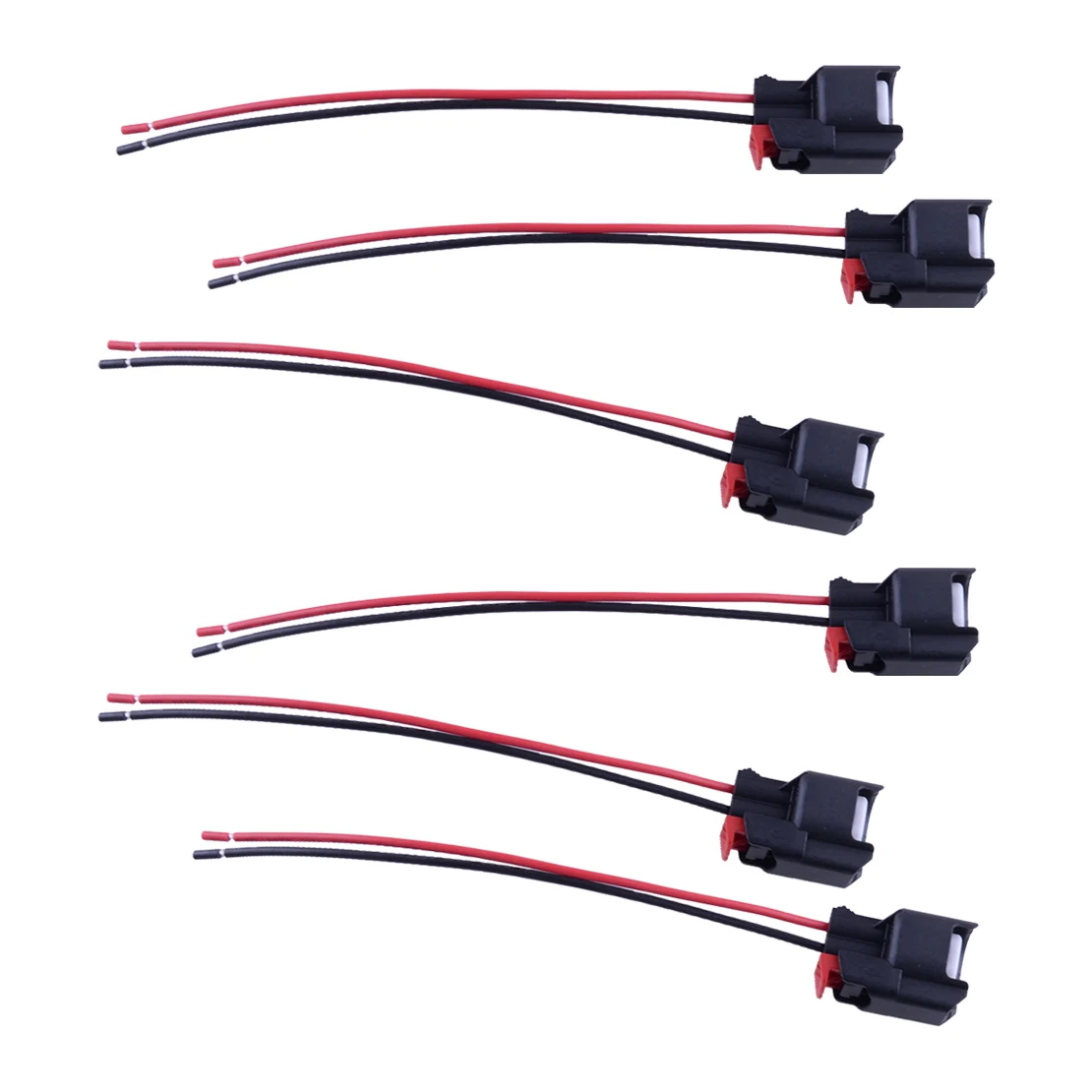 

6 шт., разъем жгута проводов топливной форсунки, подходит для Jeep Wrangler JK TJ Dodge Dakota Ram 1500 2500 Chrysler 300 5183448 АА