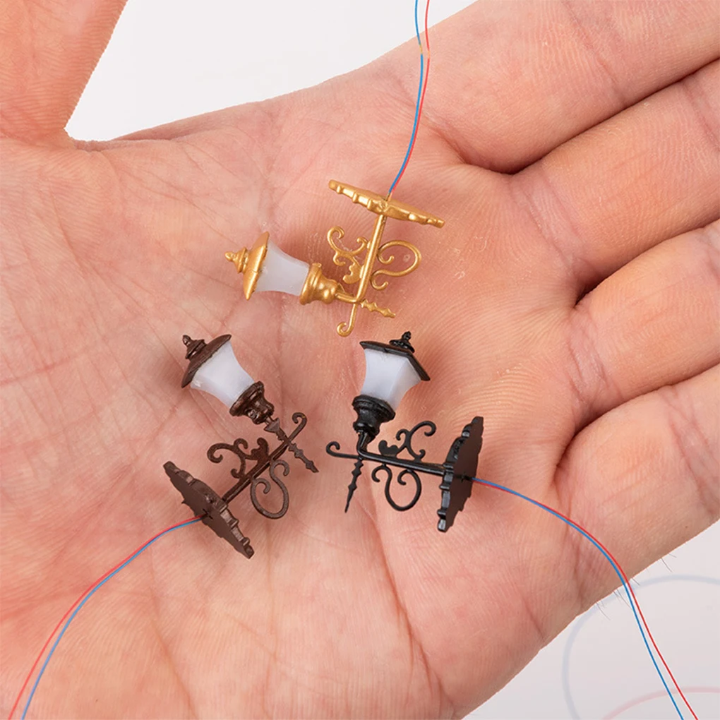 

Garden Lamps Decors Sand Table Landscape Miniature Light Battery Operated Pretend Play Toys for Exterior Stair Balcony Doorway