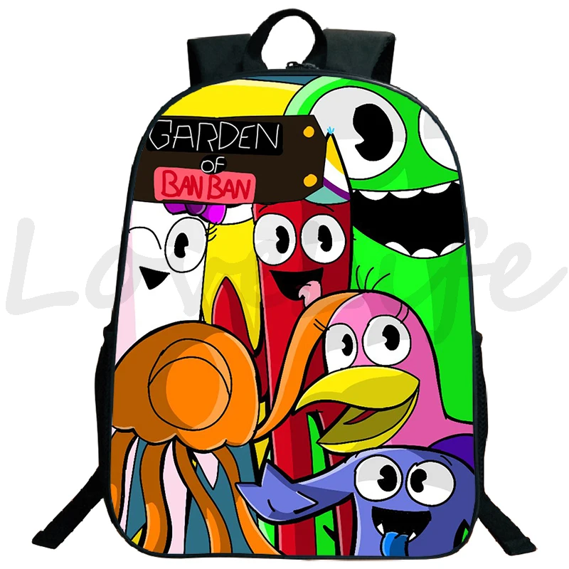 

Garten of Banban Printed Backpack Banban Garden Game Children Schoolbag Cartoon Teens High Quality Backpacks Girls Boys Rucksack